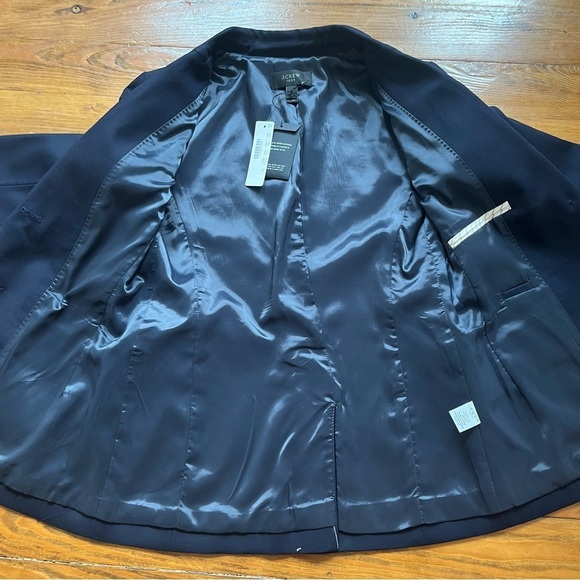 JCrew NEW Classic Navy Academia Blazer in Superfine Cotton size 2 Career Office - Picture 7 of 13